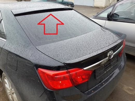 Козирок заднього скла бленда Toyota Camry 50 \ 55 2013-2017 р.в., Серый грунт (под покраску), Toyota, Спойлер, Требуется, ABS-пластик, Camry, Новое, На штатные места, CAMRY (V50) 2011-