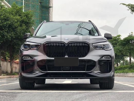 Сплиттер переднего бампера и спойлер багажника BMW X5 G05 2019+ г.в. стиль AC-schnitzer, Черный, Внешний Тюнинг, BMW, Спойлер, Не требуется, Полипропилен, X5, Новое, На штатные места, X5 (G05) 2019-