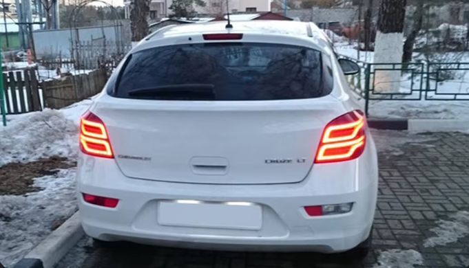 Задние лед фонари Chevrolet Cruze хетчбэк 2009-2014 г.в. Шевролет Круз, Chevrolet, Альтернативная оптика, Cruze, Новое, На штатные места, CRUZE (J300) 2009-