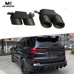 Насадки на глушитель для BMW X5 G05 2018-2024 г.в., Черный