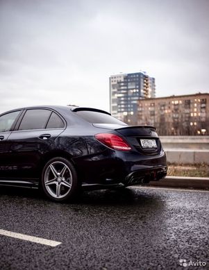 Диффузор заднего бампера Mercedes-Benz C-class W205 Renegade Design, Серый грунт (под покраску), Mercedes, Накладка на задний бампер, Требуется, Стеклопластик, C-Class, Новое, На штатные места, C-KLASSE (W205) 2013-