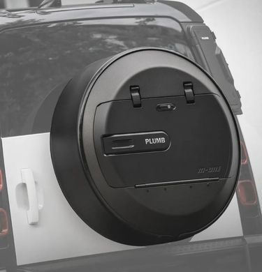 Захисний чохол для запасного колеса карбон+алюміній для Land Rover Defender 2020+, Черный