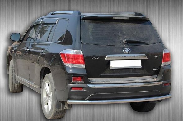 Защита заднего бампера труба Toyota Highlander 2010-2013 г.в.