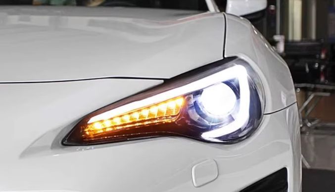 Передние тюнинг лед фары для Toyota GT86 BRZ 2012-2018 г.в. Субару БРЗ, Toyota, Альтернативная оптика, Новое, На штатные места