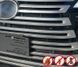 Защитная сетка переднего бампера для Lexus LX600 \550d 2021+ г.в. Лексус ЛХ600, Черный