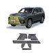 Защитная сетка переднего бампера для Lexus LX600 \550d 2021+ г.в. Лексус ЛХ600, Черный