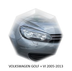 Реснички на фары Volkswagen GOLF VI 2005-2013 г.в. ABS пластик