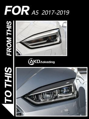 Передние лед фары Audi A5 B9 дорестайлинг 2017-2019 г.в. Ауди А5 Б9, Audi, Альтернативная оптика, A5, Новое, A5 2017-