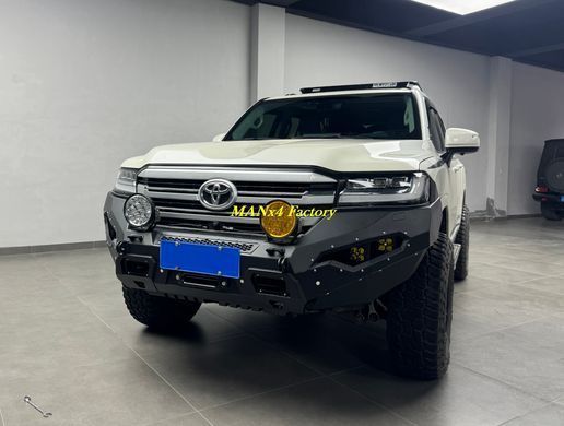 Силовой передний бампер для Toyota LC300 Land Cruiser 2021+ г.в., Черный