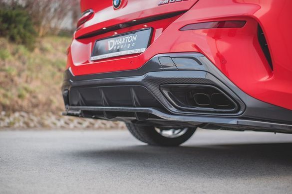 Накладка на задній бампер дифузор BMW M850I GRAN COUPE G16 2018 р.в. під M-pakiet, Черный, Зовнішній тюнінг, BMW, Накладка на задний бампер, Не требуется, ABS-пластик, 8-series, Новое, На штатные места, 8 ( G15 \ G16 ) 2018-