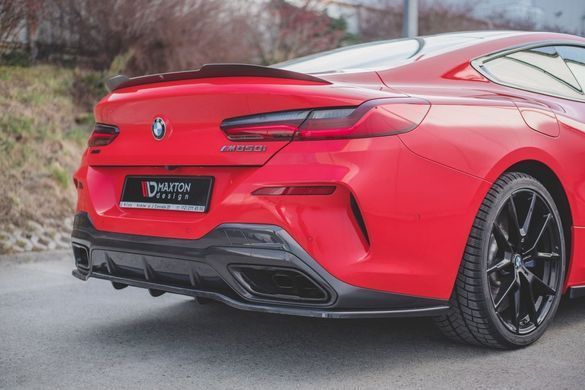 Накладка на задній бампер дифузор BMW M850I GRAN COUPE G16 2018 р.в. під M-pakiet, Черный, Зовнішній тюнінг, BMW, Накладка на задний бампер, Не требуется, ABS-пластик, 8-series, Новое, На штатные места, 8 ( G15 \ G16 ) 2018-