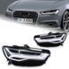 Передні тюнінг лід фари Audi A6 C7 2016-2018 р.в. Ауді А6 Ц7, Audi, Альтернативная оптика, A6, Новое, На штатные места, A6 Avant (4G5, C7) 2011-