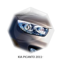 Реснички на фары Kia PICANTO 2011+ г.в. киа пиканто