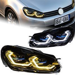 Передние лед фары для Volkswagen Golf 6 2009-2012 г.в. Волксваген Гольф 6, Volkswagen, Альтернативная оптика, Golf, Новое, На штатные места, GOLF VI (5K1) 2008-2013