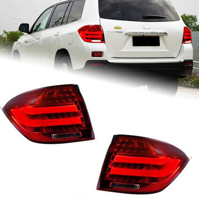 Задние тюнинг лед фонари для Toyota Highlander 2007-2011 г.в. Субару Хайлендер, Внешний Тюнинг, Toyota, Альтернативная оптика, Highlander, Новое, На штатные места