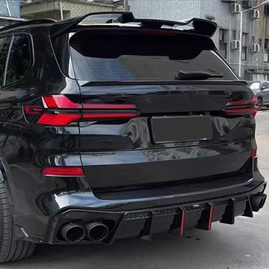 Накладка на задний бампер диффузор для BMW X5 G05 2018-2024 г.в., Черный