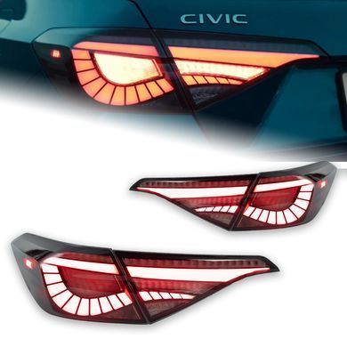 Задние лед фонари Honda CIVIC 11-го поколения 2022-2024 г.в. Хонда Цивик, Honda, Альтернативная оптика, Civic, Новое