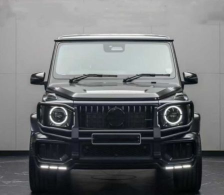 Защита переднего бампера кенгурятник для Mercedes G-class W465 2025+ г.в., Черный