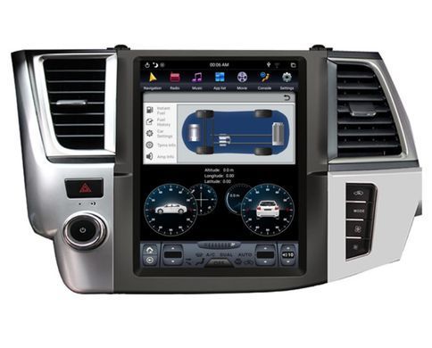 Штатная магнитола в стиле тесла Toyota Highlander 2014-2019 г.в. Тойота Хайлендер Android, GPS, Автомагнитола, Toyota, Highlander, Новое, На штатные места, HIGHLANDER 2014-