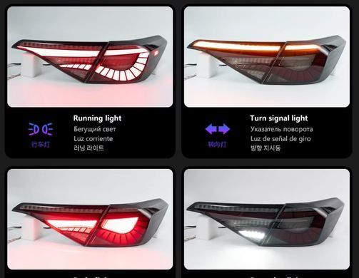 Задние лед фонари Honda CIVIC 11-го поколения 2022-2024 г.в. Хонда Цивик, Honda, Альтернативная оптика, Civic, Новое