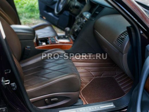 Коврики 3D VIP класса на липучках Infiniti FX '08-16 | QX70 '14- г.в.