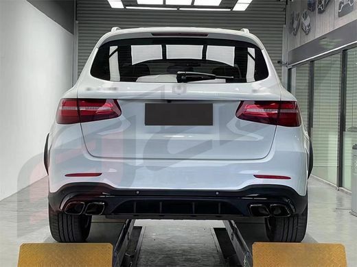 Тюнінг обвіс для Mercedes GLC-клас X253 2015-2019 р.в. стиль GLC63 AMG, Черный, Зовнішній тюнінг, Mercedes, Комплект обвеса, Не требуется, Полипропилен, Новое, На штатные места