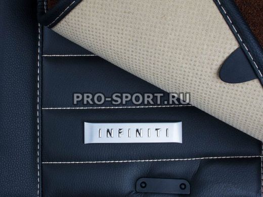 Коврики 3D VIP класса на липучках Infiniti M35 2009+ г.в.