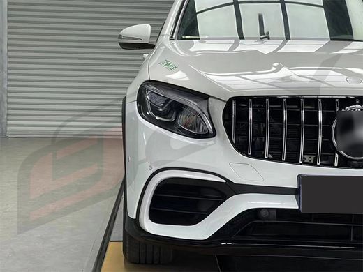 Тюнінг обвіс для Mercedes GLC-клас X253 2015-2019 р.в. стиль GLC63 AMG, Черный, Зовнішній тюнінг, Mercedes, Комплект обвеса, Не требуется, Полипропилен, Новое, На штатные места
