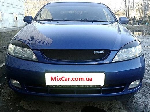 Реснички на фары Chevrolet Lacetti хетчбек (Fly), Черный, Chevrolet, Декоративные накладки, Не требуется, Пластик, Lacetti, Новое, LACETTI (J200) 2003-