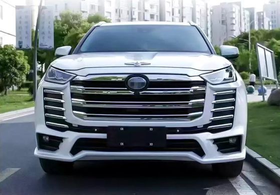 Тюнінг обвіс для Toyota Highlander 2019+ р.в. у стилі LC300, Серый грунт (под покраску), Зовнішній тюнінг, Toyota, Комплект обвеса, Требуется, Полипропилен, Highlander, Новое, На штатные места, Highlander 2020-