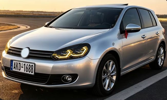 Передние лед фары для Volkswagen Golf 6 2009-2012 г.в. Волксваген Гольф 6, Volkswagen, Альтернативная оптика, Golf, Новое, На штатные места, GOLF VI (5K1) 2008-2013