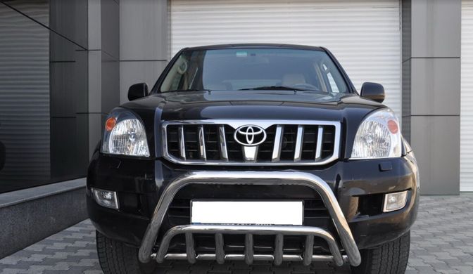 Защита переднего бампера (кенгурятник, бугель) Toyota Prado 120 2002-2009 г.в.