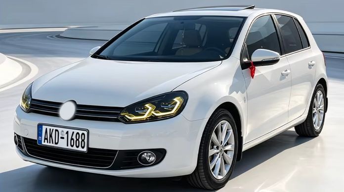 Передние лед фары для Volkswagen Golf 6 2009-2012 г.в. Волксваген Гольф 6, Volkswagen, Альтернативная оптика, Golf, Новое, На штатные места, GOLF VI (5K1) 2008-2013