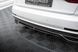 Накладка на задній бампер дифузор для Audi A8 D5 2018-2021 р.в. S-line дорестайлінг, Черный