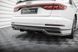 Накладка на задній бампер дифузор для Audi A8 D5 2018-2021 р.в. S-line дорестайлінг, Черный