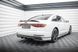 Накладка на задній бампер дифузор для Audi A8 D5 2018-2021 р.в. S-line дорестайлінг, Черный