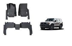 3Д Коврики салону Toyota Prado 250 2024+ г.в. Прадо 250, Черный, Toyota, Полиуретан, Prado, Новое