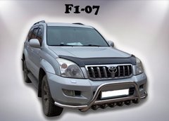 Защита переднего бампера кенгурятник с усами Toyota Prado 120 2002-2009 г.в.