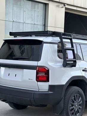 Експедиційний багажник із драбиною для Toyota Prado LC250 2024+ г. Тойота Прадо 250, Черный, Toyota, Багажні системи, Не требуется, Алюминий, Prado, Новое, На штатные места