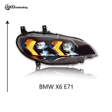 Передні тюнинг лед фари для BMW X6 2007-2014 р.в. БМВ Х6, BMW, Альтернативная оптика, X6, Новое, На штатные места, X6 (E71, E72) 2008-