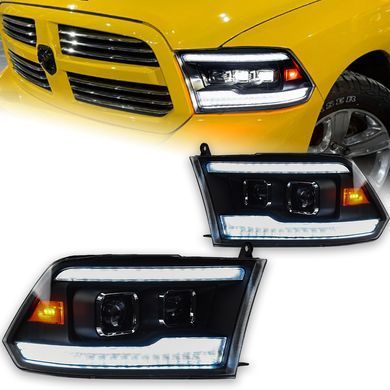 Передние лед фары Dodge RAM 1500 2500 3500, Dodge, Альтернативная оптика, Ram