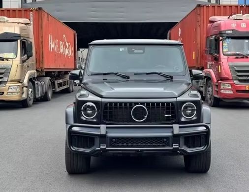 Накладки в передний бампер с защитой  для Mercedes G-class W464 2018-2024 г.в., Черный
