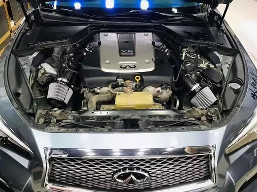 Холодный впуск для Infiniti Q50, G37, G35, Черный, Infiniti, Не требуется, Алюминий, Q50, Новое, На штатные места, Q50 (V37) 2013-