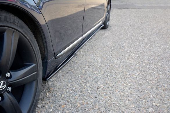 Накладки під бічні пороги елерони Lexus GS 2005-2007 р.в. Лексус ГС, Черный, Захисні накладки, Lexus, Пороги, По желанию, ABS-пластик, GS, Новое, На штатные места, GS (S191) 2005-2011