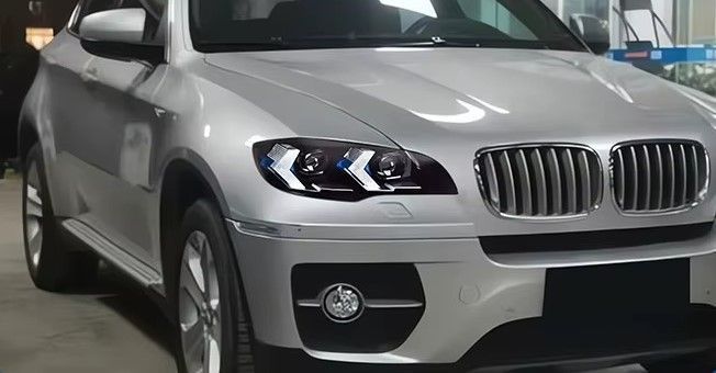 Передні тюнинг лед фари для BMW X6 2007-2014 р.в. БМВ Х6, BMW, Альтернативная оптика, X6, Новое, На штатные места, X6 (E71, E72) 2008-