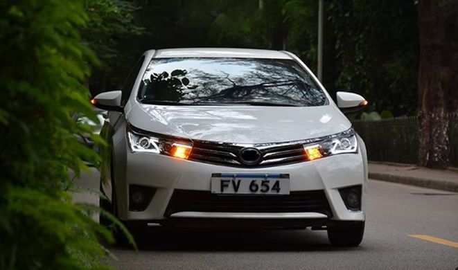 Передні тюнінг лед фари для Toyota Corolla 2013-2016 р.в. Тойота Корола, Toyota, Альтернативная оптика, Corolla, Новое, На штатные места, COROLLA (NDE18_, NRE18_, ZRE18_) 2013-