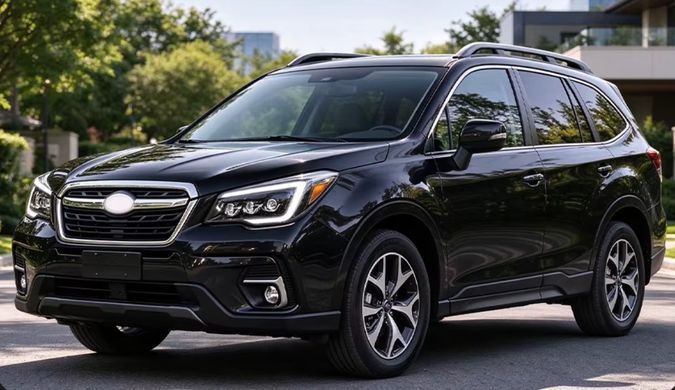 Передние тюнинг фары для Subaru Forester 2013-2017 г.в. Субару Форестер, Черный, Оптика, Subaru, Альтернативная оптика, Forester, Новое, На штатные места, FORESTER (SJ) 2012-