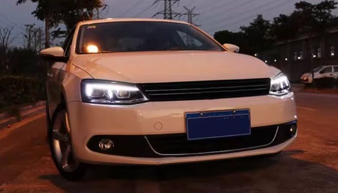 Передні тюнинг лед фари для Volkswagen Jetta 2010-2018 г.в. Волксваген Джета, Volkswagen, Альтернативная оптика, Jetta, Новое, На штатные места, JETTA IV (162) 2010-