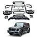 Накладки в передний бампер с защитой  для Mercedes G-class W464 2018-2024 г.в., Черный