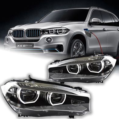 Передні лед фари BMW X5 F15 2013-2018 р.в. БМВ Х5 Ф15, BMW, Альтернативная оптика, X5, Новое, На штатные места, X5 (F15) 2013-